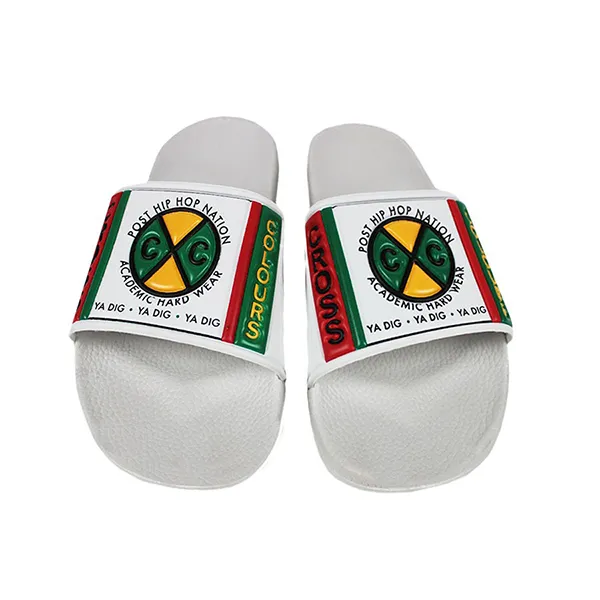 Dép Cross Colours Label Logo Slides C314LBS-WHT-7M White Màu Trắng Size 43 - Dép - Vua Hàng Hiệu