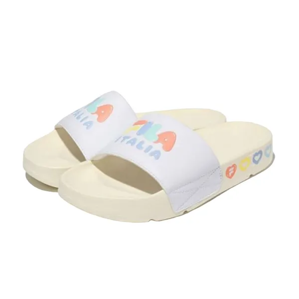 Dép Fila Drifter 22 V-Day 1SM01619E 100 Màu Trắng Kem Size 240
