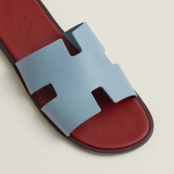 Dép Hermès Izmir Sandal Bleu Ciel / Rouge H Màu Xanh/Đỏ Size 40 - Dép - Vua Hàng Hiệu