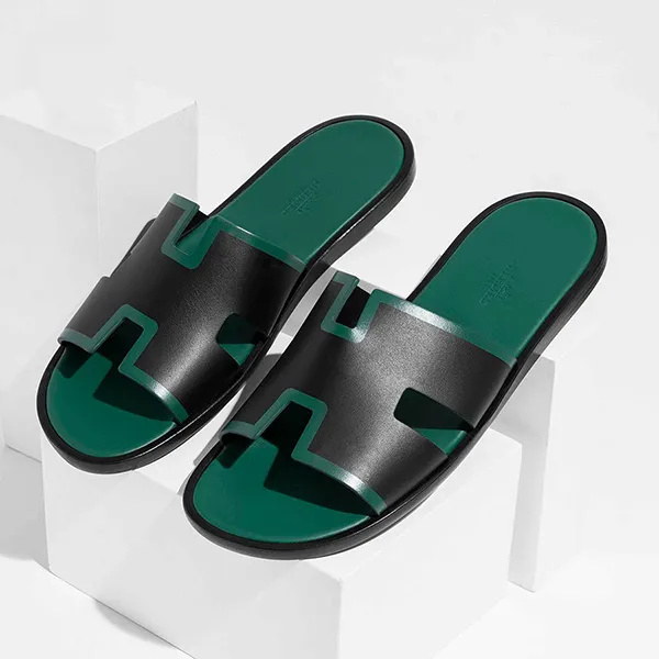 Dép Hermès Izmir Sandal Màu Xanh Đen Size 40