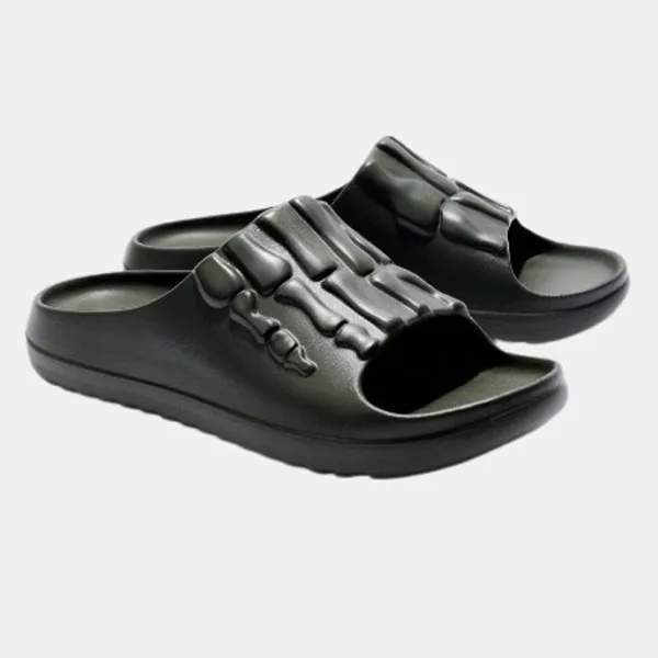 Dép Nam Boohooman Khung Xương BMM75661 Màu Xanh Green Size 41 - Dép - Vua Hàng Hiệu