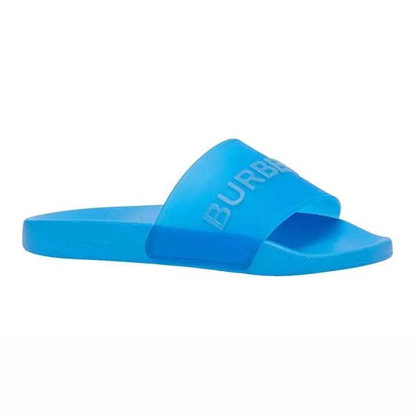 Dép Nam Burberry Embossed Logo Furley Slides Màu Xanh Biển Size 39 - Dép - Vua Hàng Hiệu