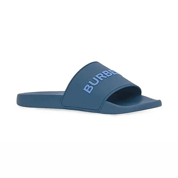 Dép Nam Burberry Embossed Logo Slides Màu Xanh Đậm Size 39 - Dép - Vua Hàng Hiệu