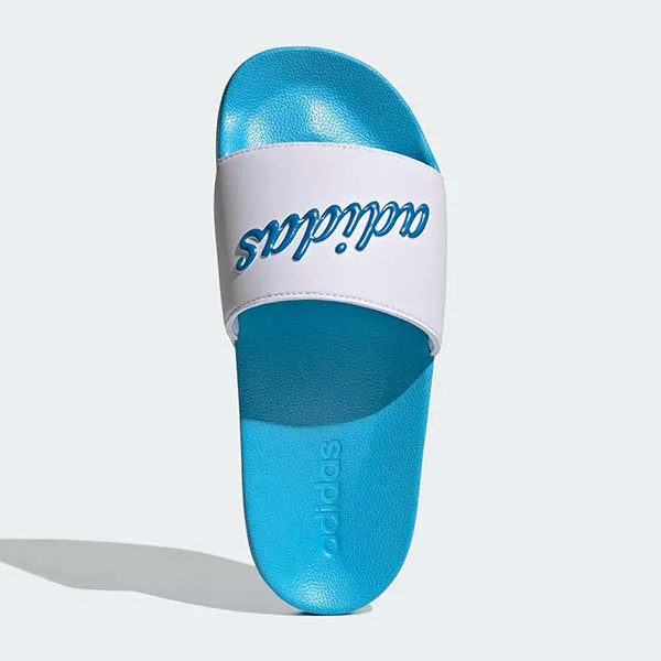 Dép Nữ Adidas Adilette Shower Slides Blue Rush Met GZ5927 Màu Trắng Phối Xanh Size 39