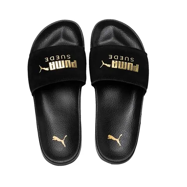 Dép Puma Leadcat Suede Slides 365758-01 Team Gold Màu Đen Size 35.5