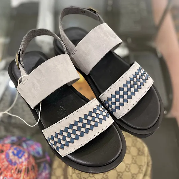Dép Sandal Nam Yoox 17498299EV Màu Xám Nhạt Size 41 - Dép - Vua Hàng Hiệu