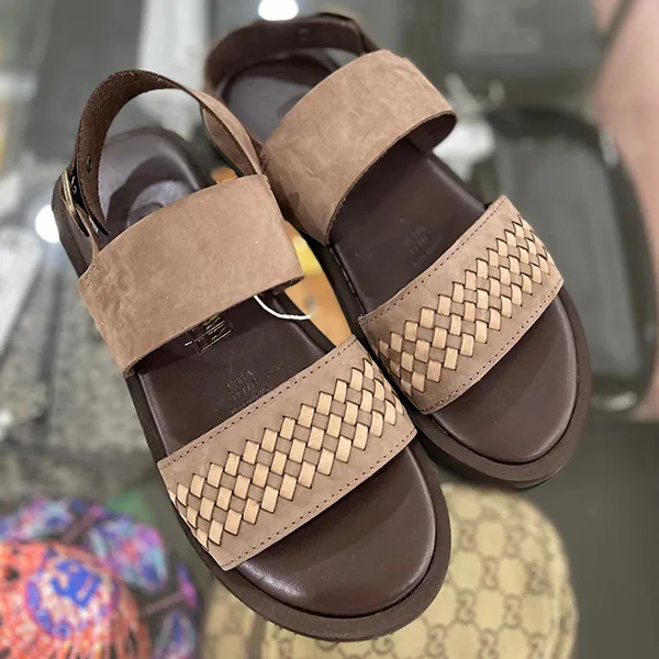 Dép Sandal Nam Yoox 17498299XC Màu Nâu Nhạt Size 40 - Dép - Vua Hàng Hiệu