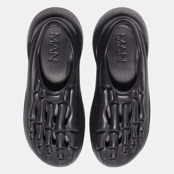 Dép Sục Nam Boohooman Khung Xương BMM39310 Màu Đen Size 42 - Dép - Vua Hàng Hiệu
