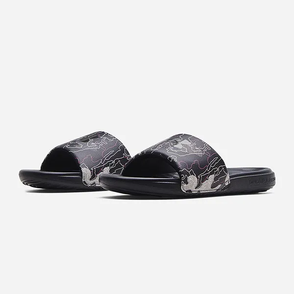 Dép Under Armour 3024434-010 Màu Đen Họa Tiết Size 42.5 L