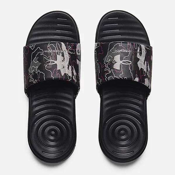 Dép Under Armour 3024434-010 Màu Đen Họa Tiết Size 42.5 L