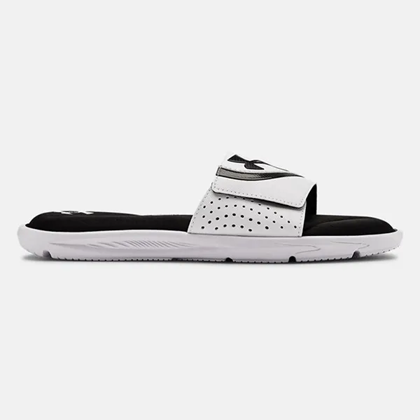 Dép Under Armour Ignite VI Slides White 3022711-100 Màu Đen Trắng 42.5 - Dép - Vua Hàng Hiệu