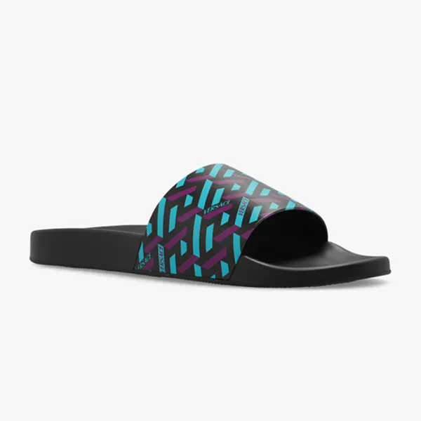 Dép Versace Black Rubber Slides DSU6516 1A01736-5G320 Màu Xanh Đen Size 42 - Dép - Vua Hàng Hiệu
