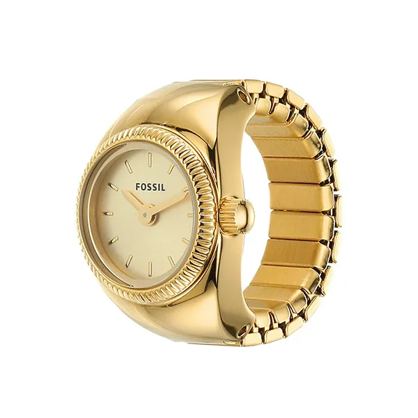 Đồng Hồ Dạng Nhẫn Nữ Fossil Watch Ring Two-Hand Stainless Steel ES5246 Màu Vàng Gold