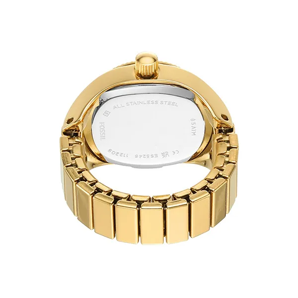 Đồng Hồ Dạng Nhẫn Nữ Fossil Watch Ring Two-Hand Stainless Steel ES5246 Màu Vàng Gold