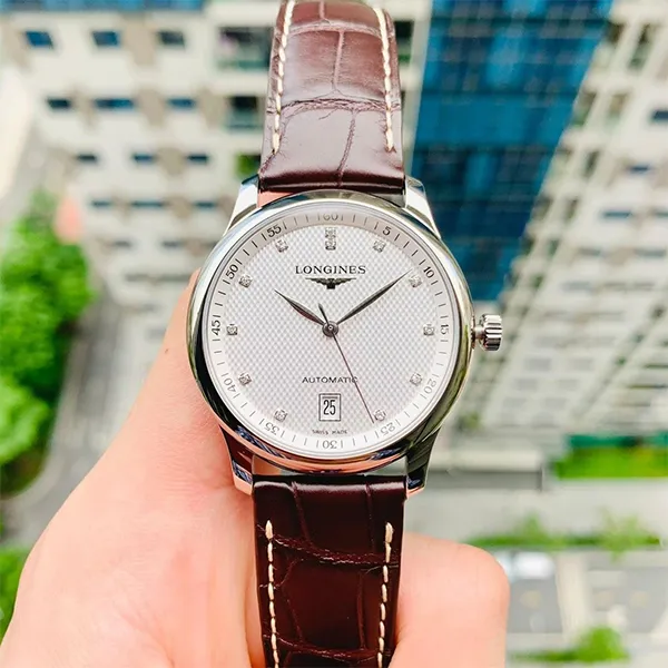 Đồng Hồ Nam Longines Master Collection Diamond L2.628.4.77.9 Màu Nâu Bạc - Đồng hồ - Vua Hàng Hiệu