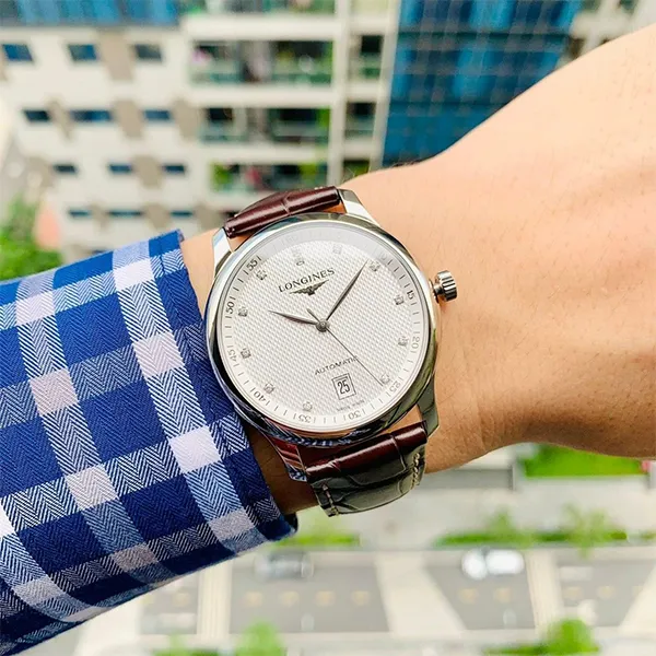 Đồng Hồ Nam Longines Master Collection Diamond L2.628.4.77.9 Màu Nâu Bạc - Đồng hồ - Vua Hàng Hiệu
