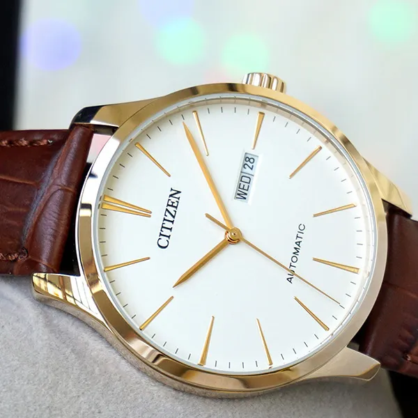 Đồng Hồ Nam Citizen Mechanical NH8353-18A Màu Nâu