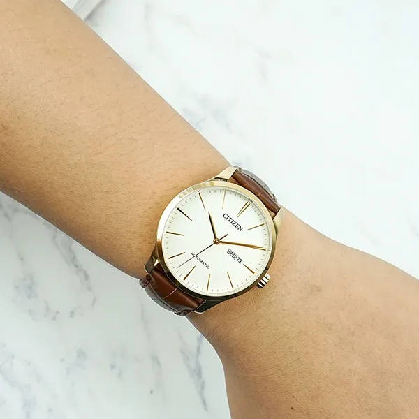 Đồng Hồ Nam Citizen Mechanical NH8353-18A Màu Nâu
