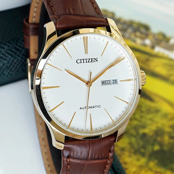Đồng Hồ Nam Citizen Mechanical NH8353-18A Màu Nâu