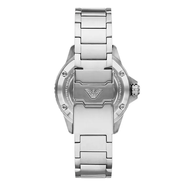 Đồng Hồ Nam Emporio Armani Automatic Stainless Steel Watch AR60061 Màu Bạc/Xanh