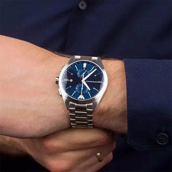 Đồng Hồ Nam Emporio Armani Claudio AR11541 Màu Bạc Xanh