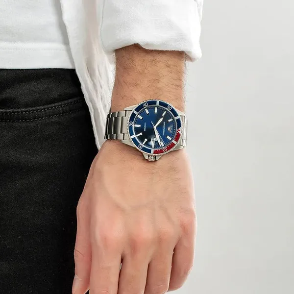 Đồng Hồ Nam Emporio Armani Diver AR11339 Màu Bạc Xanh Navy