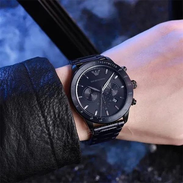 Đồng Hồ Nam Emporio Armani Mario AR11242 Màu Đen