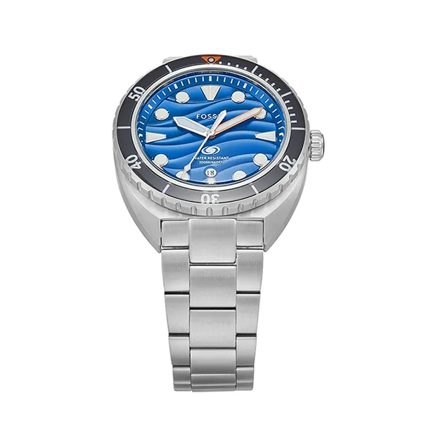 Đồng Hồ Nam Fossil Breaker Dive 42mm FS6064 Màu Bạc Xanh