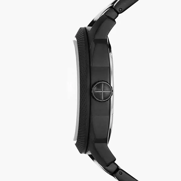 Đồng Hồ Nam Fossil Machine Three-Hand Date Black Stainless Steel Watch FS5971 Màu Đen - Đồng hồ - Vua Hàng Hiệu