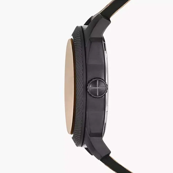Đồng Hồ Nam Fossil Machine Three-Hand Date Dark Brown LiteHide Leather Watch FS5972 Màu Nâu Đen - Đồng hồ - Vua Hàng Hiệu