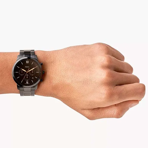 Đồng Hồ Nam Fossil Neutra Chronograph Black Stainless Steel Watch FS5525 Màu Đen - Đồng hồ - Vua Hàng Hiệu