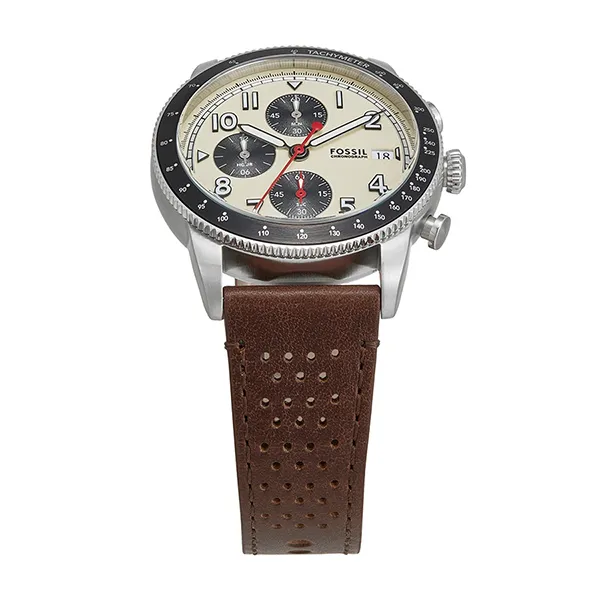 Đồng Hồ Nam Fossil Sport Tourer Chronograph 42mm FS6042 Màu Nâu Vàng