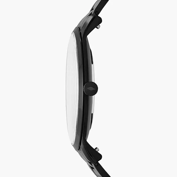 Đồng Hồ Nam Fossil The Minimalist Slim Three-Hand Black Stainless Steel Watch FS5308 Màu Đen