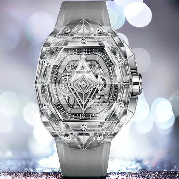 Đồng Hồ Nam Hublot Spirit Of Bigbang Sang Bleu Sapphire 42mm Limited 100pcs Màu Trong Suốt