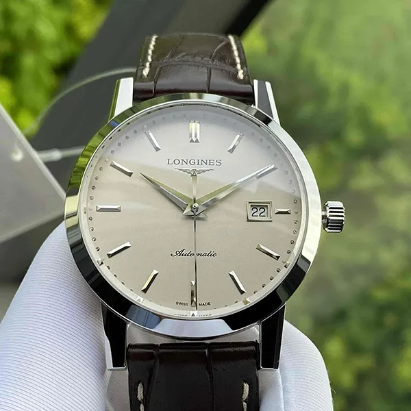 Đồng Hồ Nam Longines 1832 L4.825.4.92.2 Màu Nâu Be