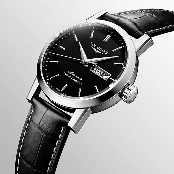 Đồng Hồ Nam Longines 1832 L4.827.4.52.0 Màu Đen - Đồng hồ - Vua Hàng Hiệu