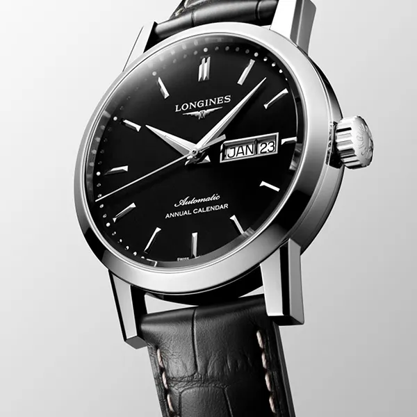 Đồng Hồ Nam Longines 1832 L4.827.4.52.0 Màu Đen - Đồng hồ - Vua Hàng Hiệu