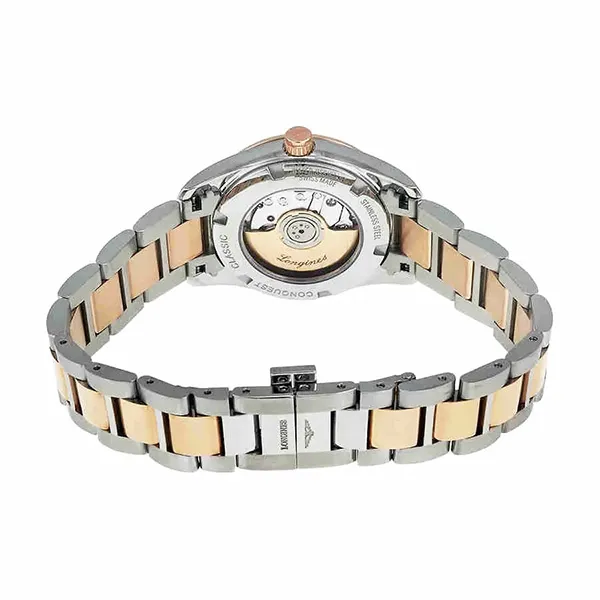 Đồng Hồ Nam Longines Conquest Classic GMT Watch L2.799.5.56.7 Màu Vàng Hồng/Bạc - Đồng hồ - Vua Hàng Hiệu