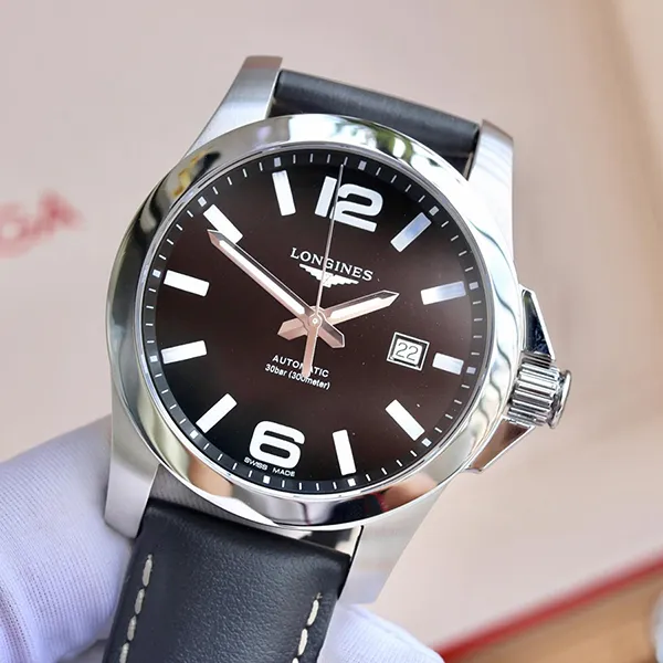 Đồng Hồ Nam Longines Conquest L3.778.4.58.3 Màu Đen Bạc - Đồng hồ - Vua Hàng Hiệu