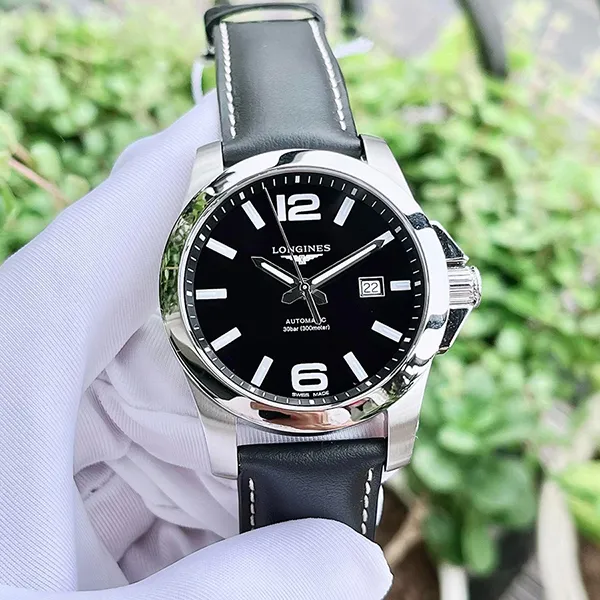 Đồng Hồ Nam Longines Conquest L3.778.4.58.3 Màu Đen Bạc - Đồng hồ - Vua Hàng Hiệu