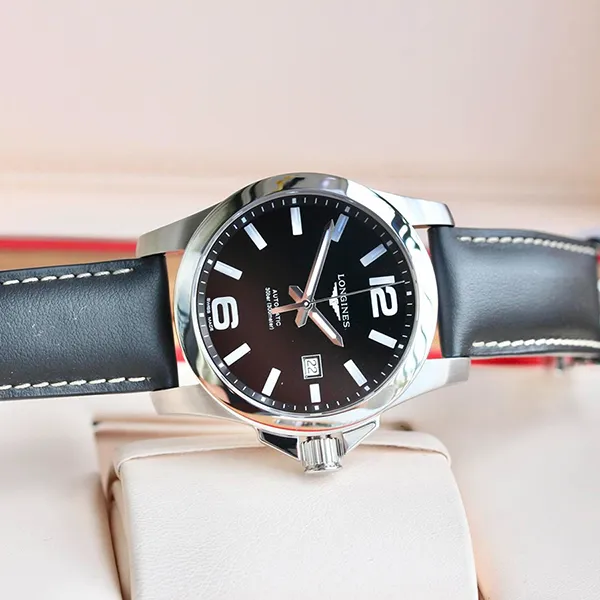 Đồng Hồ Nam Longines Conquest L3.778.4.58.3 Màu Đen Bạc - Đồng hồ - Vua Hàng Hiệu