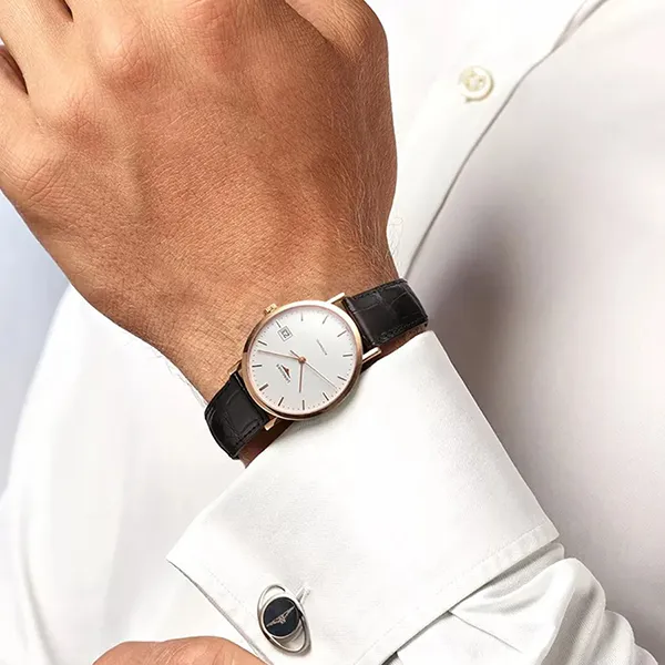 Đồng Hồ Nam Longines Elegant Collection L4.787.8.12.4 Màu Đen Trắng