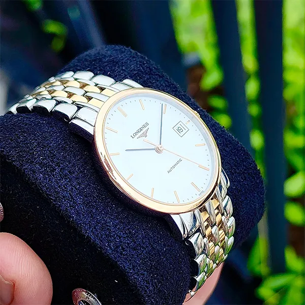 Đồng Hồ Nam Longines Elegant Collection L4.809.5.11.7 Màu Bạc Vàng - Đồng hồ - Vua Hàng Hiệu