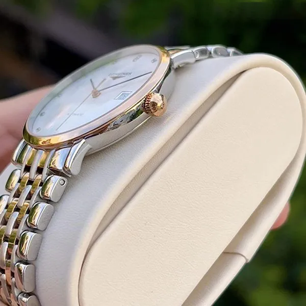 Đồng Hồ Nam Longines Elegant Collection L4.910.5.77.7 Màu Bạc – Vàng Hồng