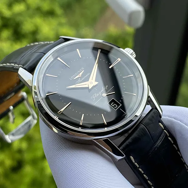 Đồng Hồ Nam Longines Flagship Heritage L4.795.4.58.0 Màu Đen