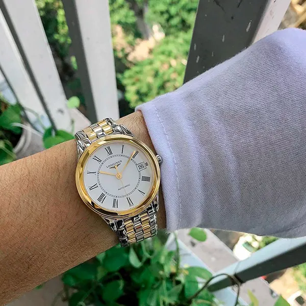Đồng Hồ Nam Longines Flagship L4.774.3.21.7 Màu Bạc Vàng - Đồng hồ - Vua Hàng Hiệu