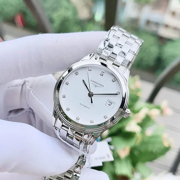 Đồng Hồ Nam Longines Flagship L4.774.4.27.6 Màu Bạc Trắng - Đồng hồ - Vua Hàng Hiệu