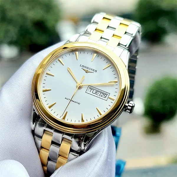 Đồng Hồ Nam Longines Flagship L4.899.3.22.7 Màu Bạc Vàng