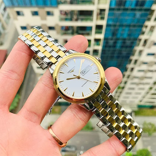 Đồng Hồ Nam Longines Flagship L4.899.3.22.7 Màu Bạc Vàng