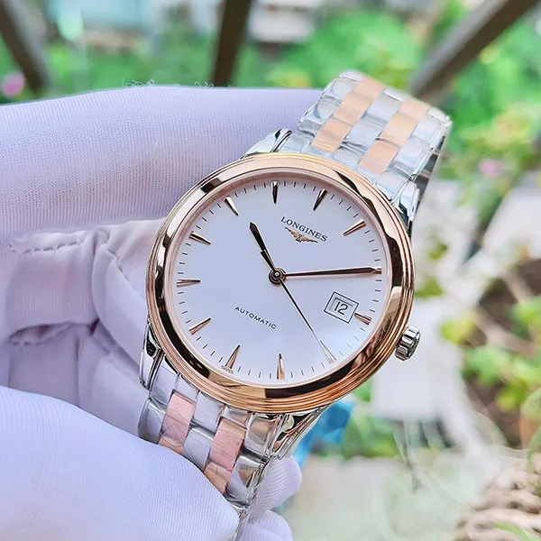Đồng Hồ Nam Longines Flagship L4.974.3.92.7 Màu Demi (Vàng Hồng – Bạc) - Đồng hồ - Vua Hàng Hiệu